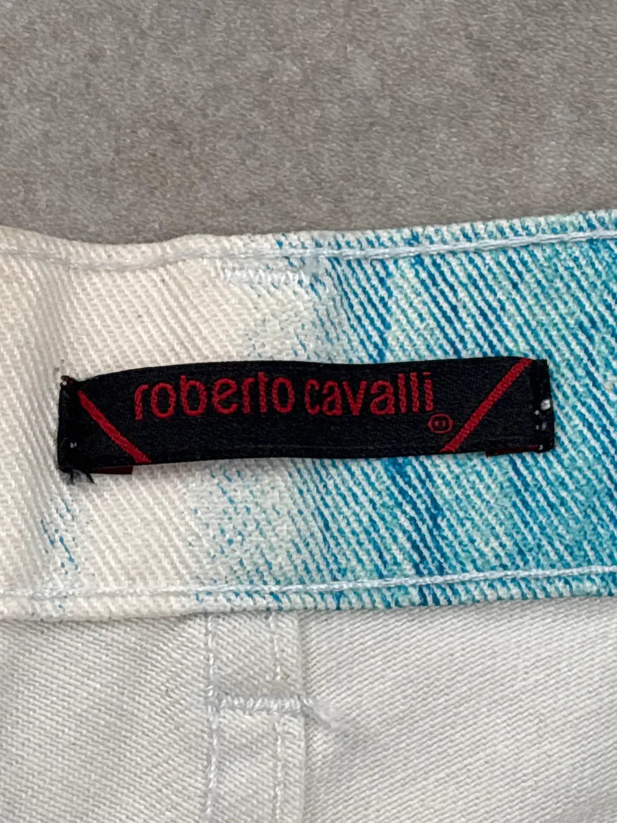 2000s Roberto Cavalli Blue Ocean Dream Waves Pants UfkawvCe 12