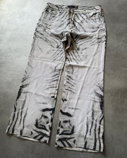 SS2002 Cavalli Zebra Savage Pants  (M) - 3