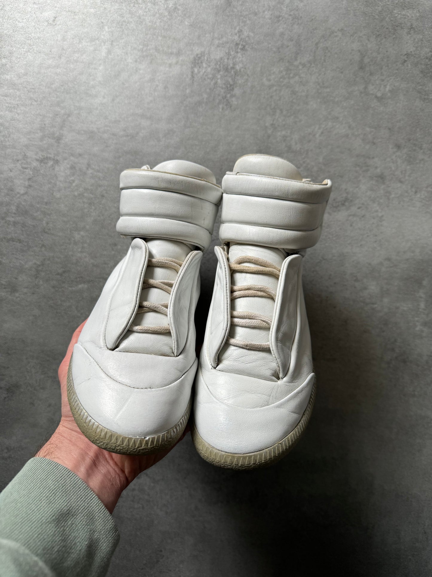 Maison Margiela Future High White Leather Shoes (37) - 3