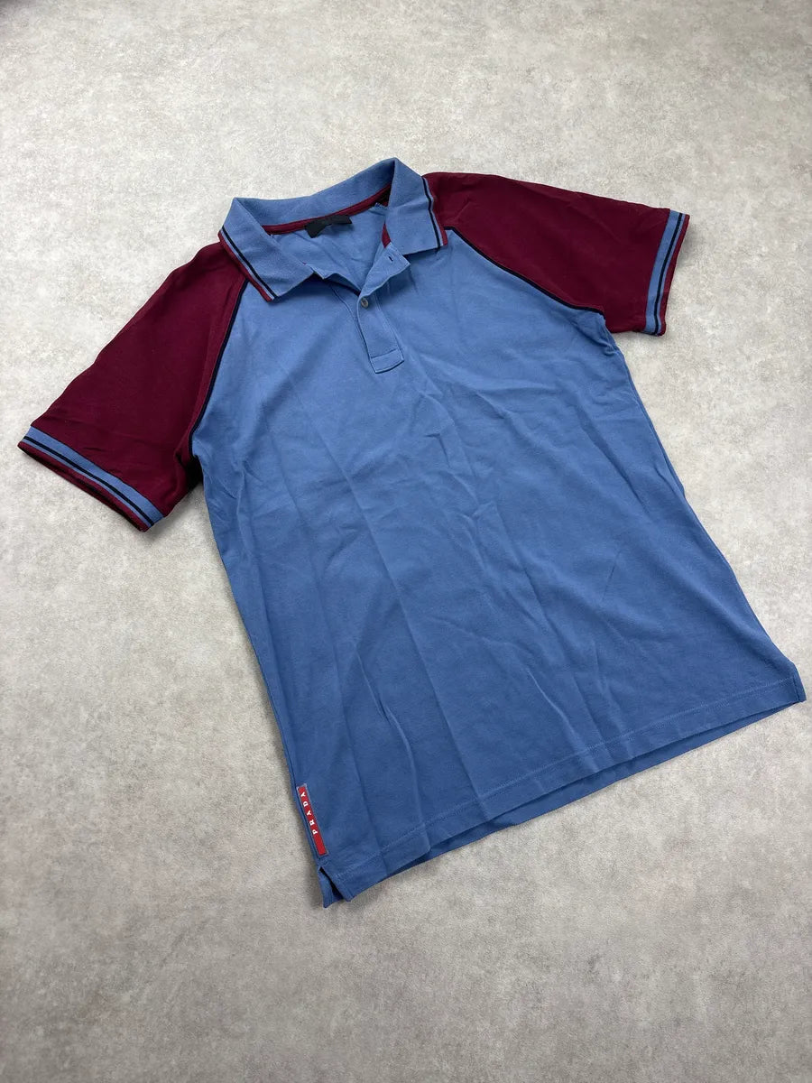 SS2017 Prada Navy & Red Linea Rossa Classy Polo UxDBqqHW 3