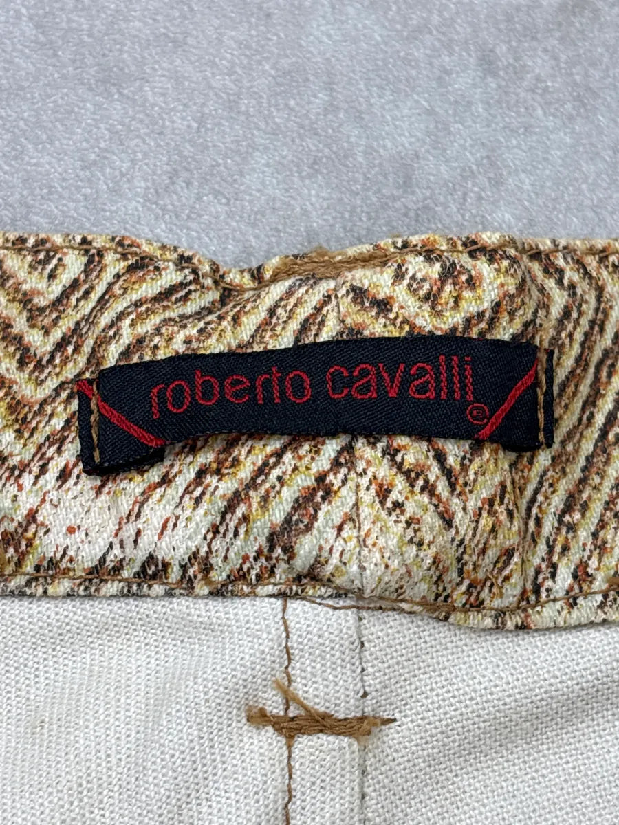 2000s Roberto Cavalli Golden & Brown Animal Kingdom Pants UxZkUaZN 12