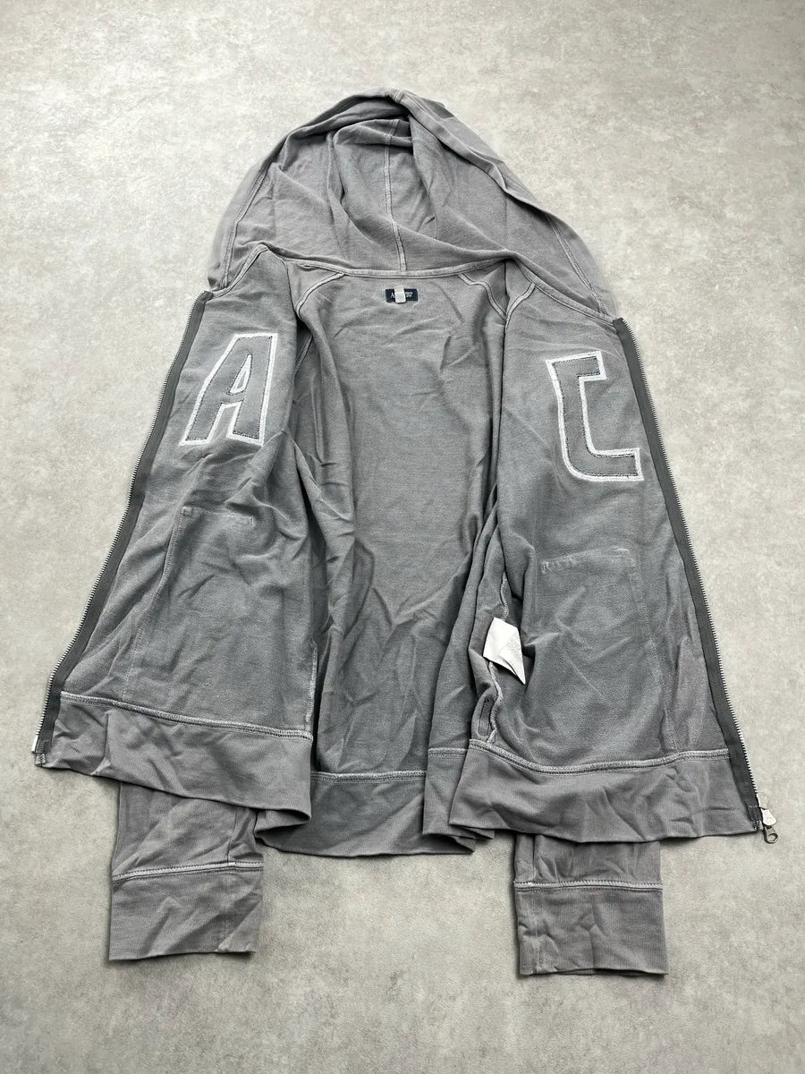2000s Armani AJ Propaganda Grey Zip-Up Hoodie UyjkaUlA 7