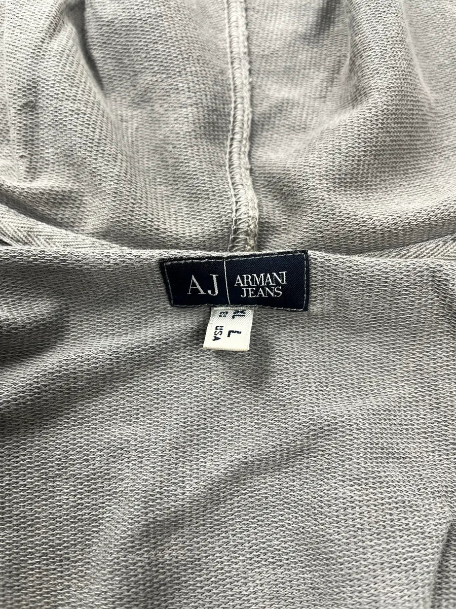 2000s Armani AJ Propaganda Grey Zip-Up Hoodie UyjkaUlA 8