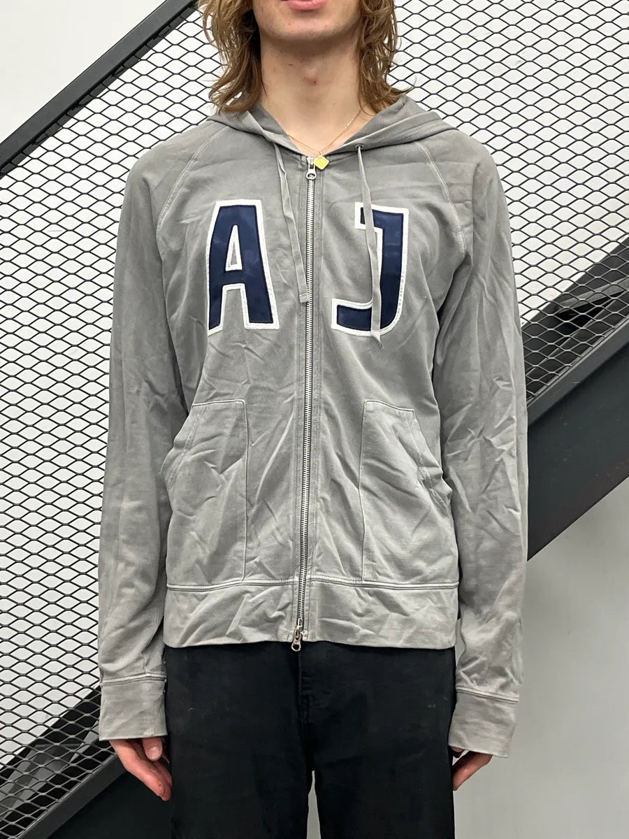 2000s Armani AJ Propaganda Grey Zip-Up Hoodie UyjkaUlA 1