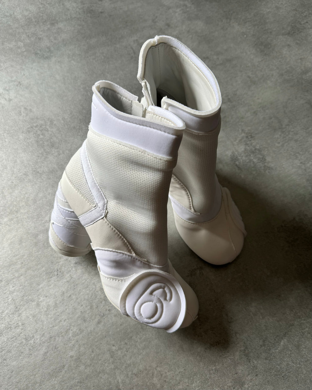 Maison Margiela MM6 White Racing Boots (38) - 2