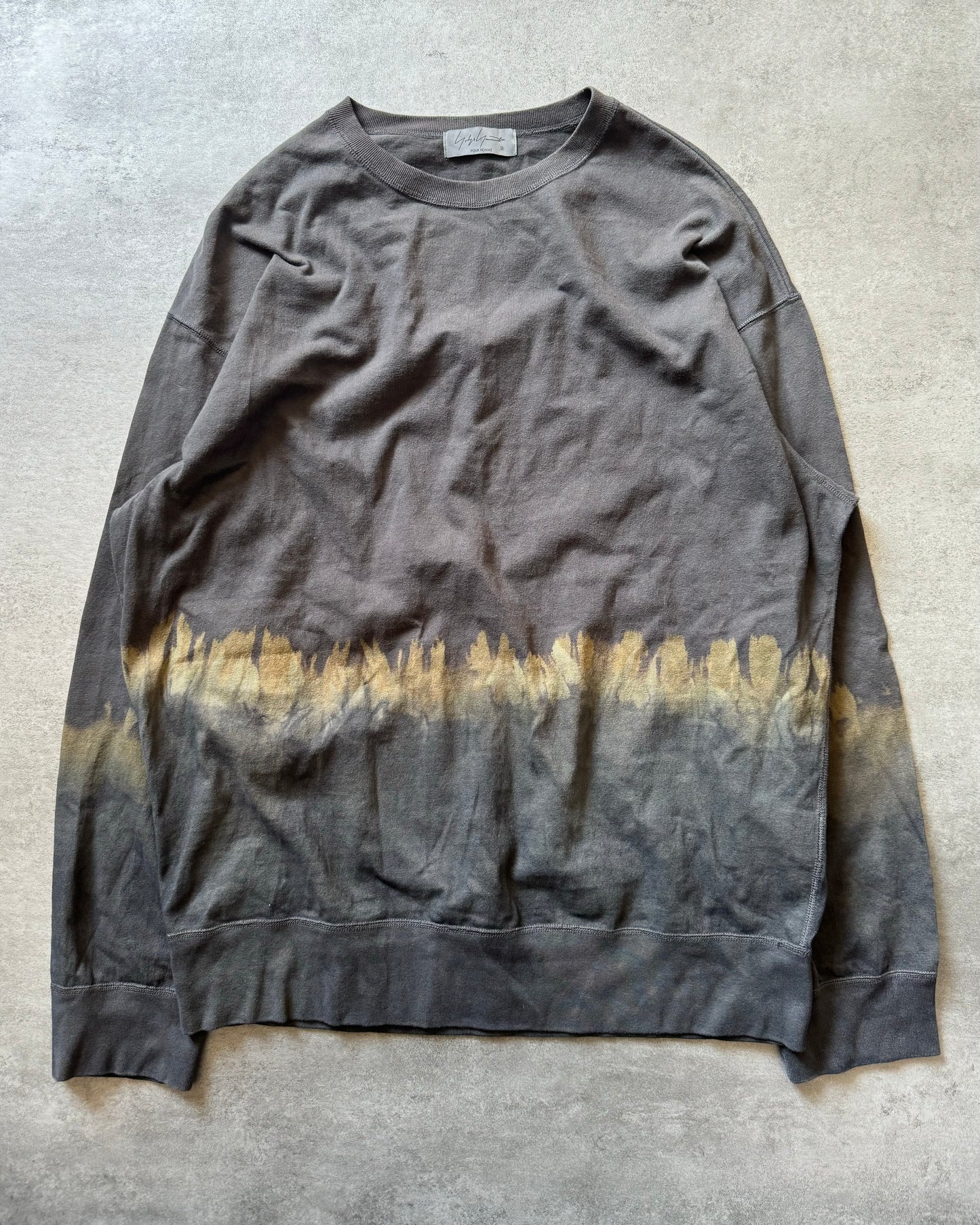 AW2022 Yohji Yamamoto Faded Art Tern Sweater (L) - 1