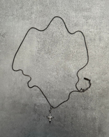 Saint Laurent Faith Cross Brutalist Necklace (OS) - 1