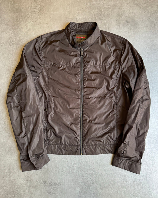 SS2012 Prada Brown Windbreaker Soft Jacket (M) - 1