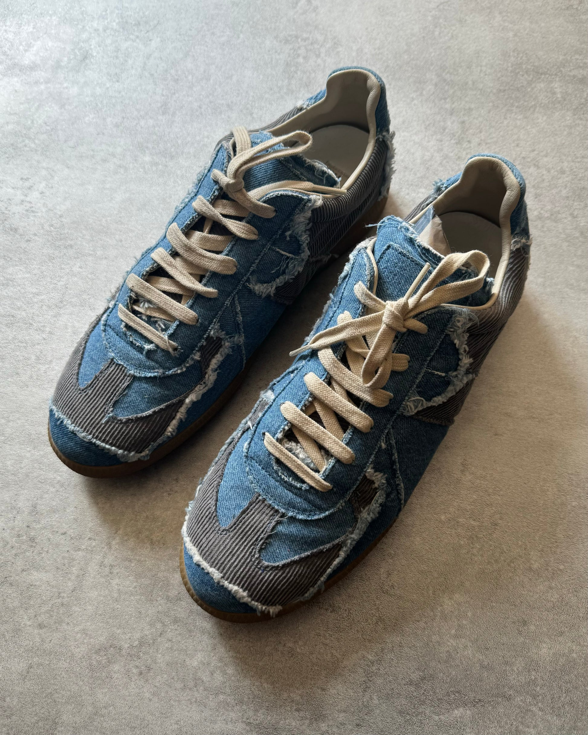 AW2017 Maison Margiela Replica Washed Denim Patchwork Shoes (44) - 9