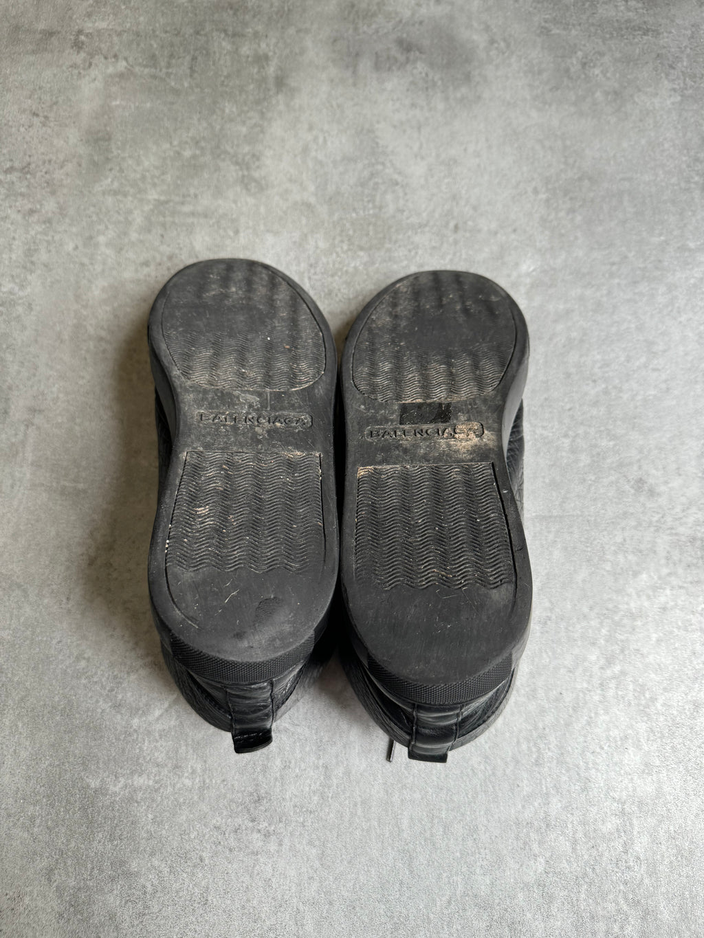 Balenciaga Arena High Black Leather Shoes (43) - 4