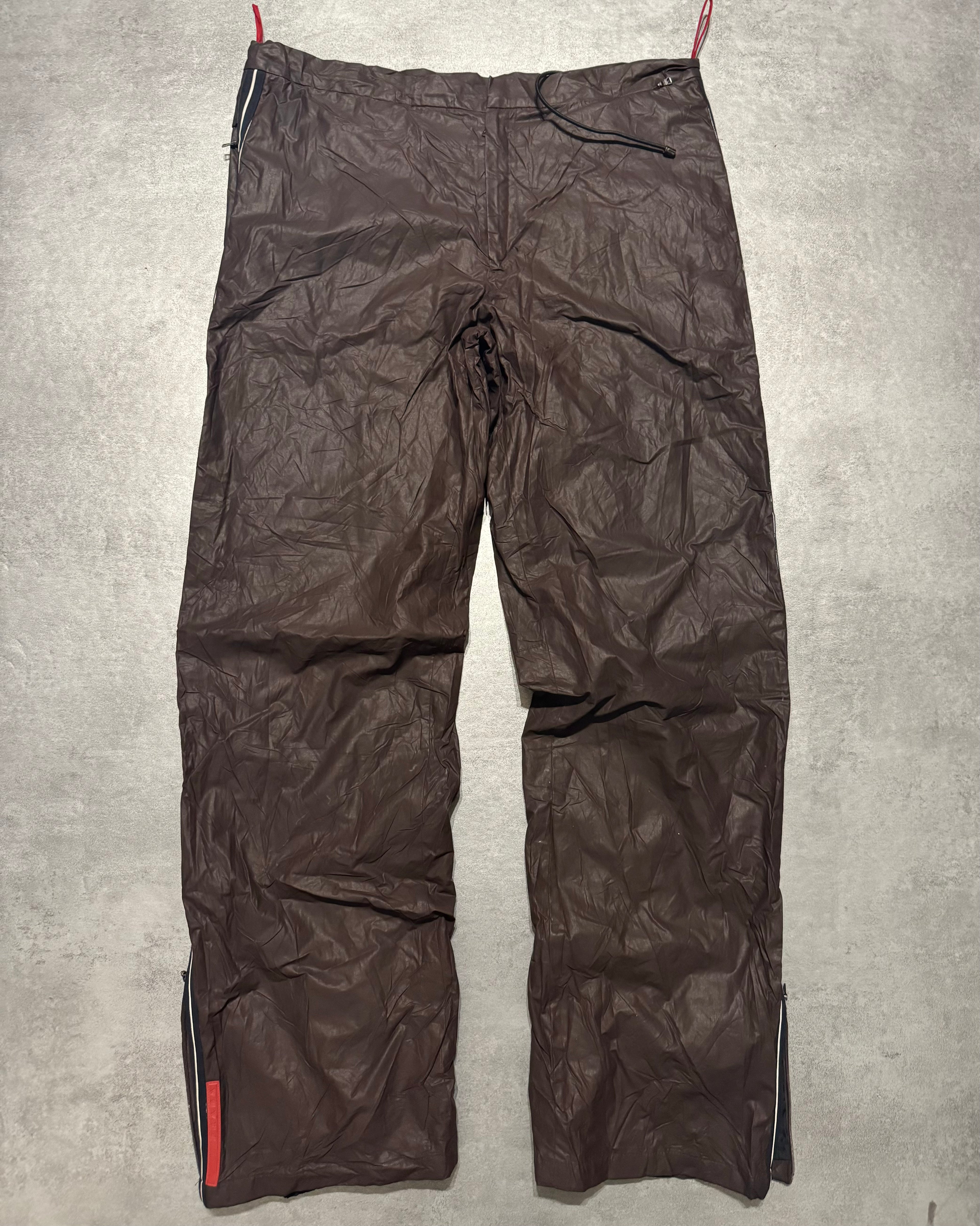 2000s Prada Linea Rossa Brown Ski Tactical Pants (L) - 1