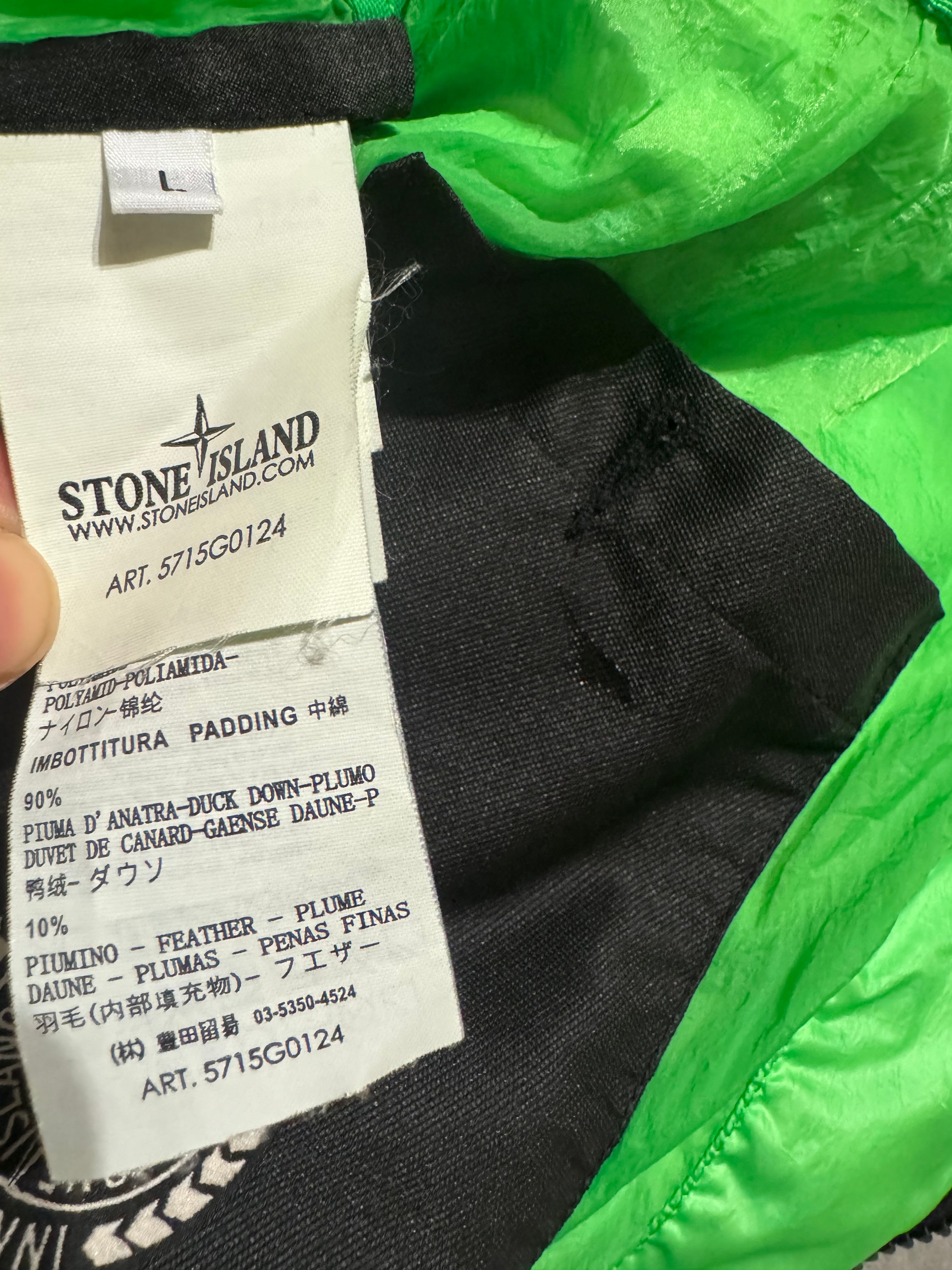 AW2012 Stone Island Green Bodywarmer Puffer Hooded Jacket (M/L) - 6
