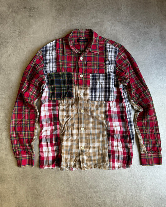 SS2015 Gosha Rubchinskiy Patchowrk Flannel Shirt (S) - 1