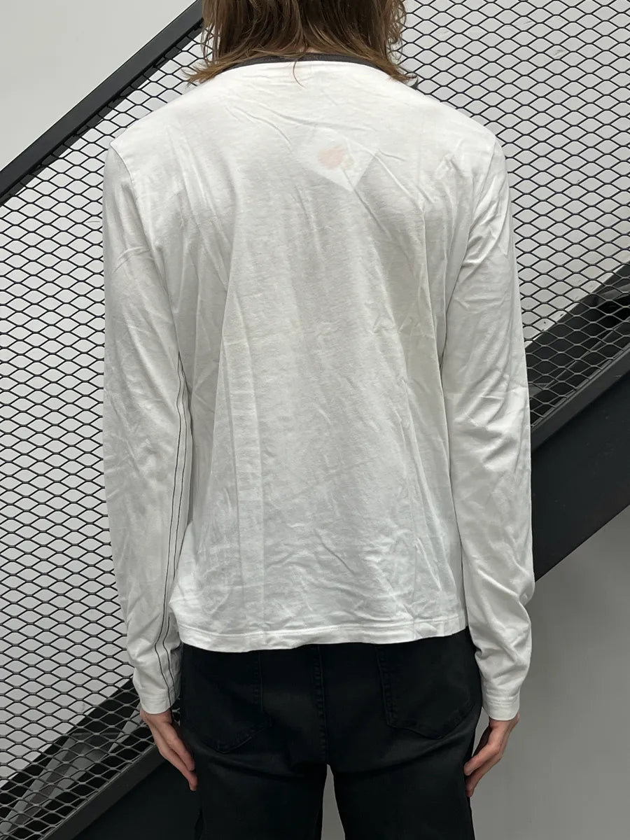 2000s Cavalli Off-White Crest Logo Longsleeve VcGlNfnS 2