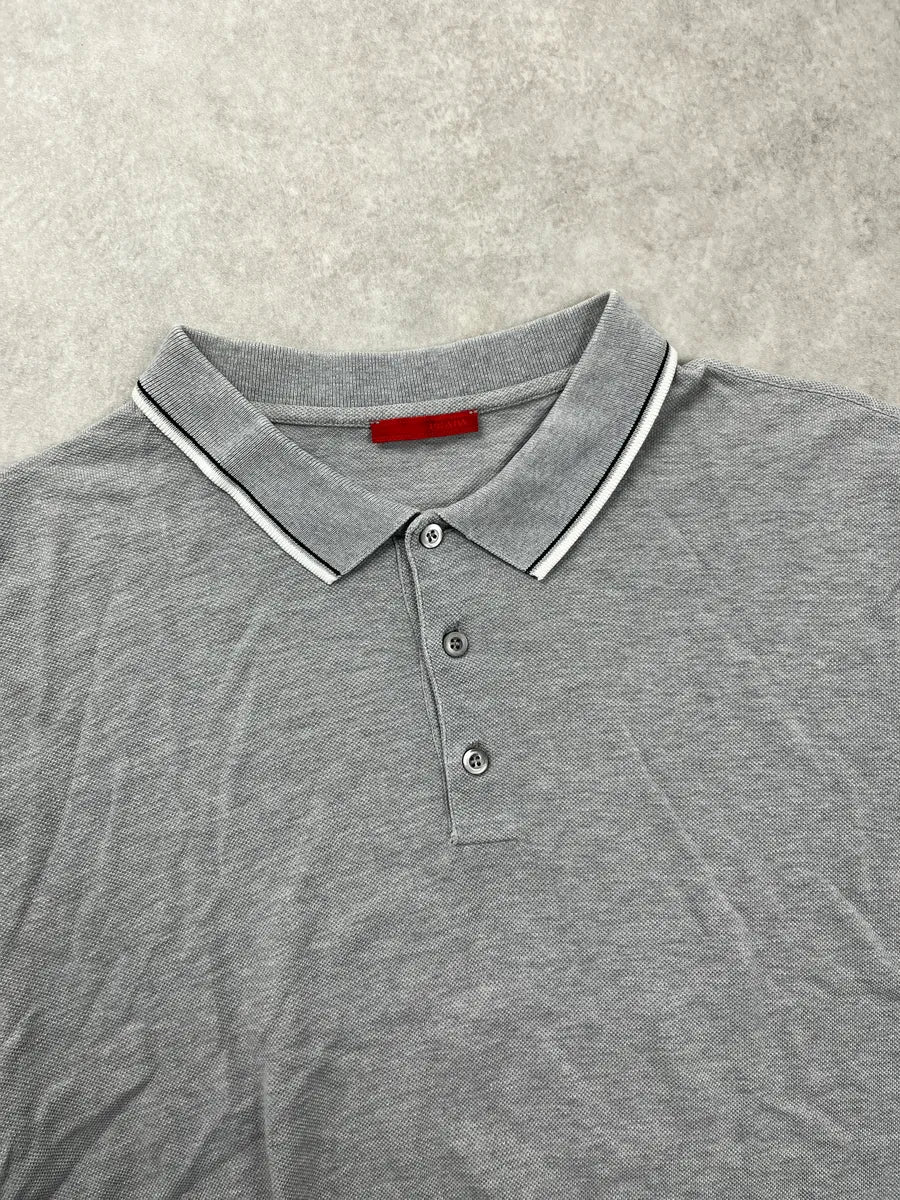 2000s Prada Grey Linea Rossa Polo VeAAfdqo 5