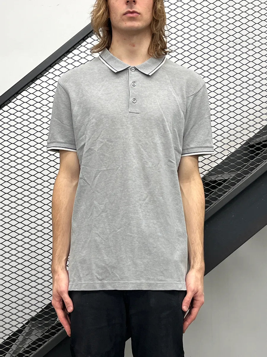 2000s Prada Grey Linea Rossa Polo VeAAfdqo 1