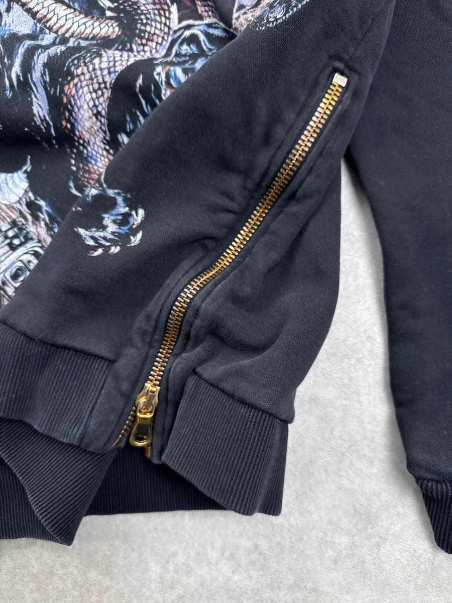 AW2017 Balmain Black Panther & Snake Graphic Sweatshirt VfPqwkPf 8