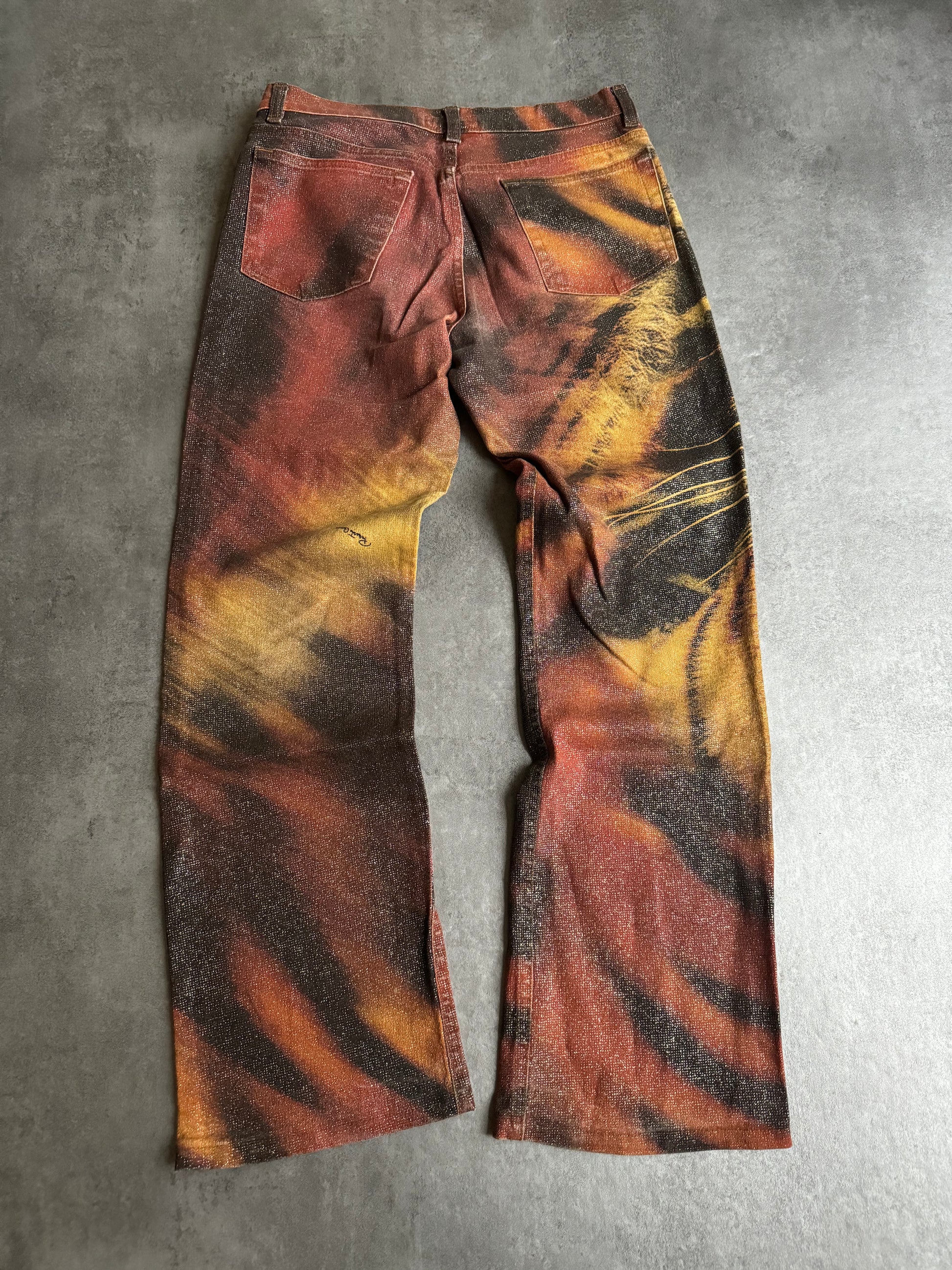 FW2000 Roberto Cavalli Savage Tiger Pants (S) - 3