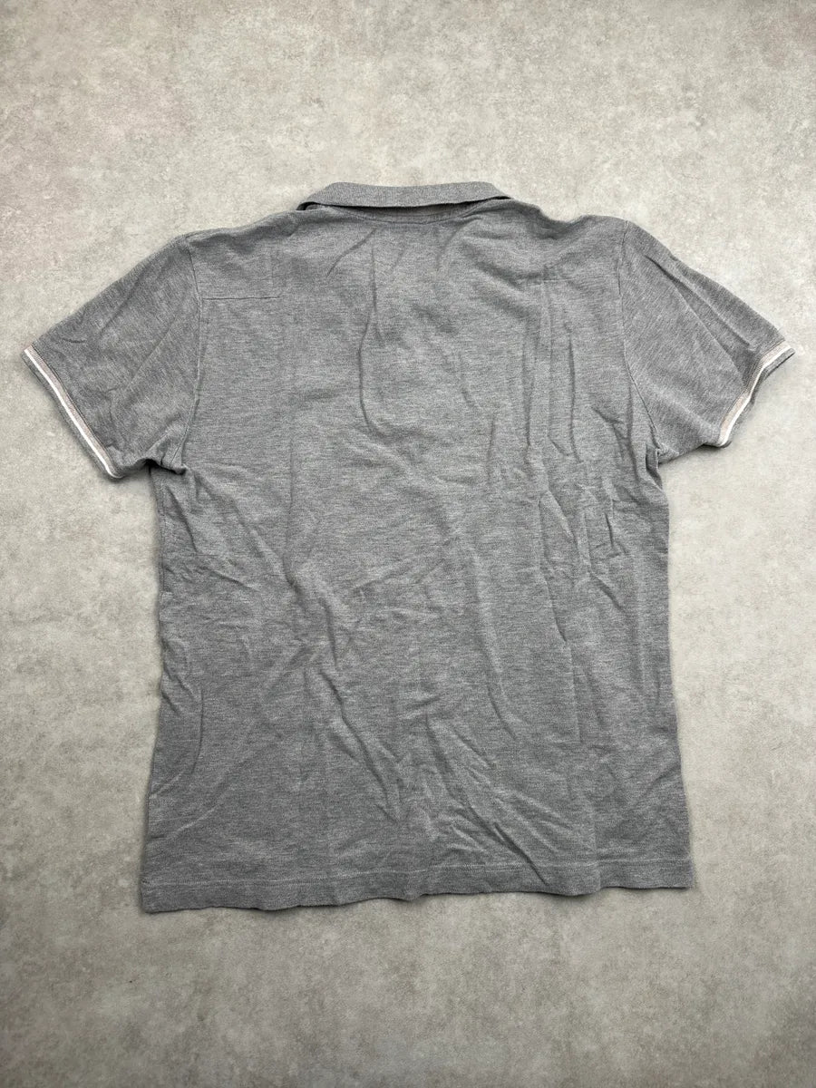 Dior Grey Bee Embroidered Tipped Polo VjkDNqTC 4