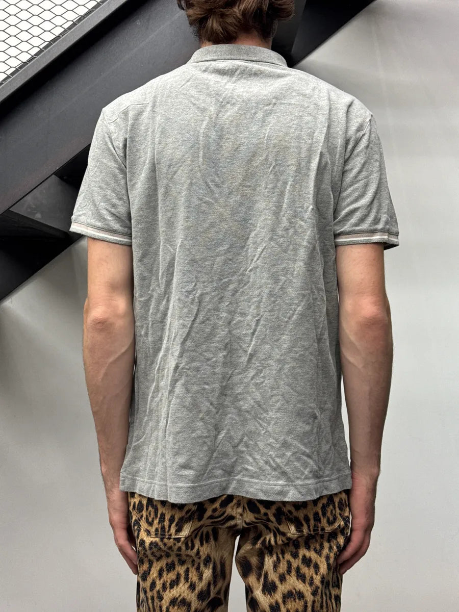 Dior Grey Bee Embroidered Tipped Polo VjkDNqTC 2