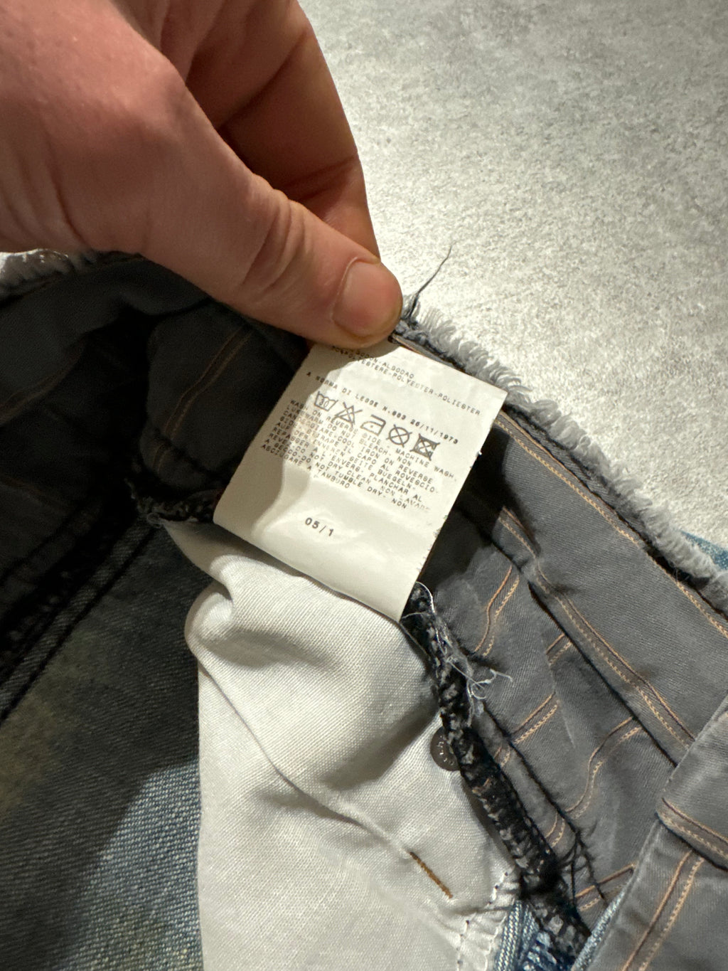 SS2005 Dolce & Gabbana Faded Double-Waisted Denim Jeans (M) - 5