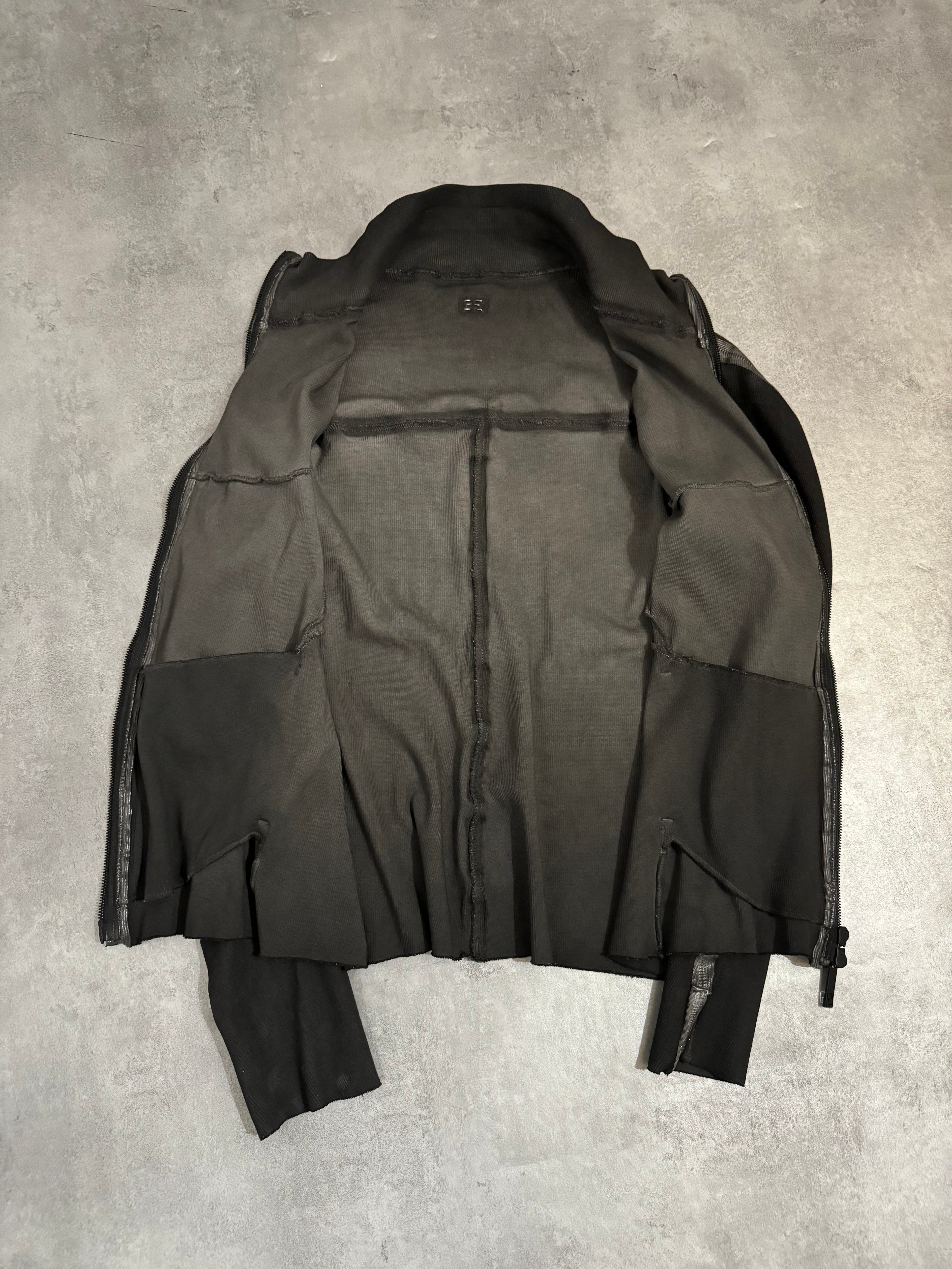 Isaac Sellam Humanoid Bande-Rib-Plomb Brut Zip-up Sweater (L/XL) - 6