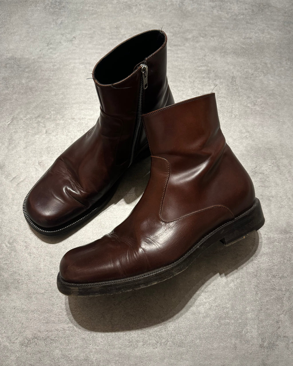 Balenciaga Brown Ultimate Minimalist Leather Boots (42,5) - 6