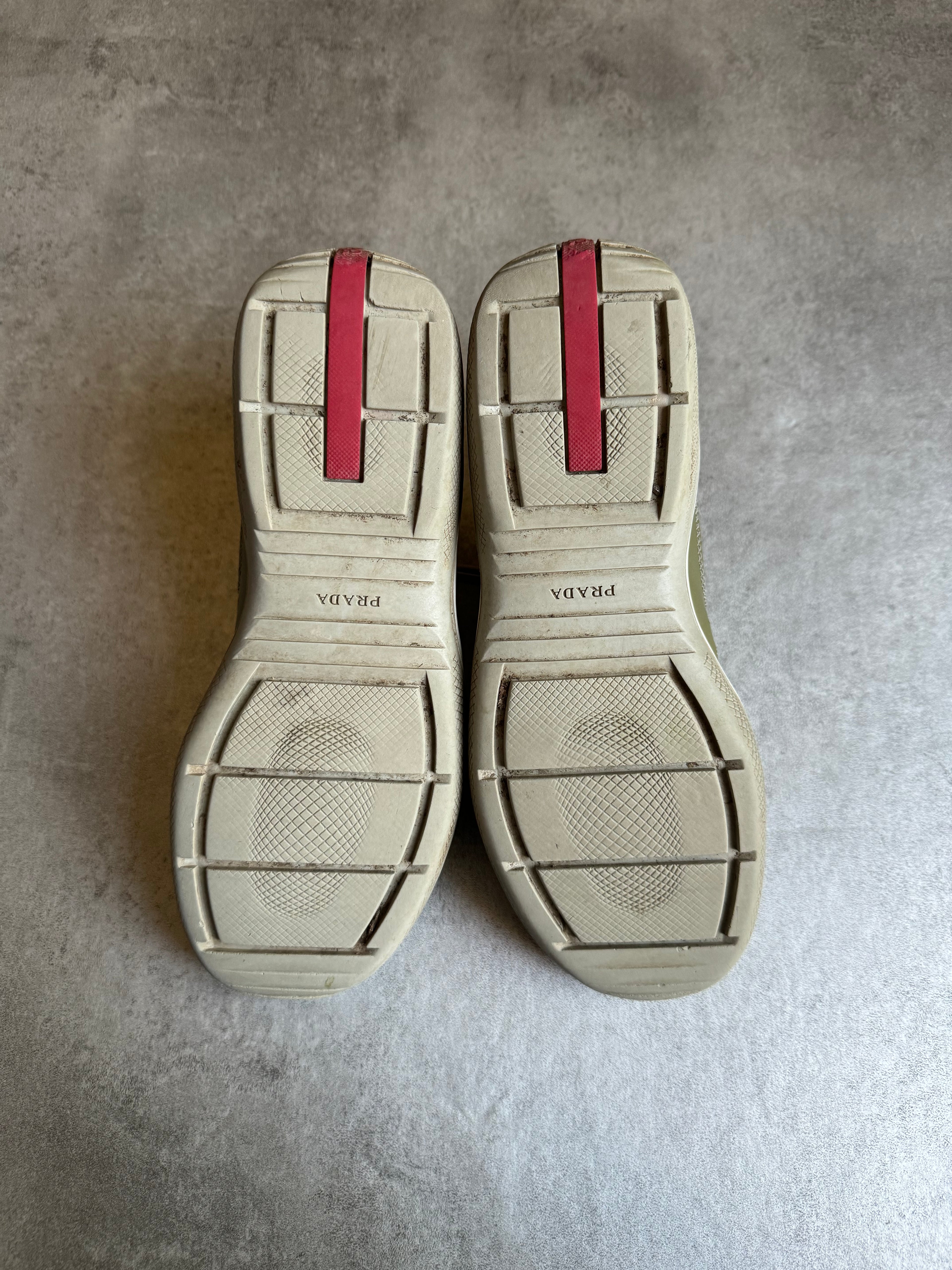 Prada America's Cup Low Green Leather (38,5) - 5