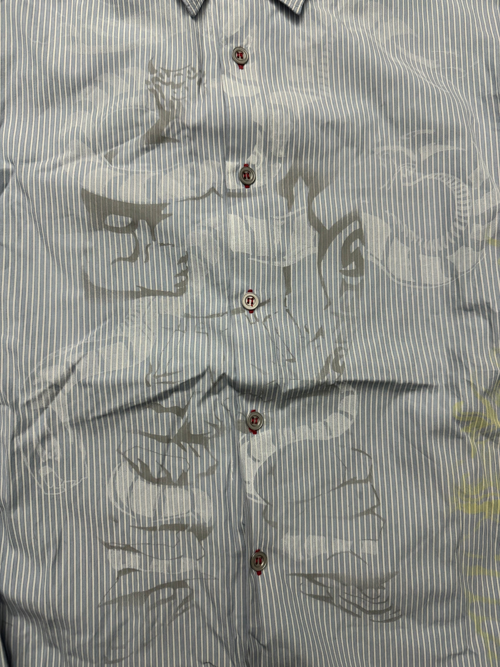 2000s Marithé + François Girbaud Striped Tribal Shirt (M) - 7
