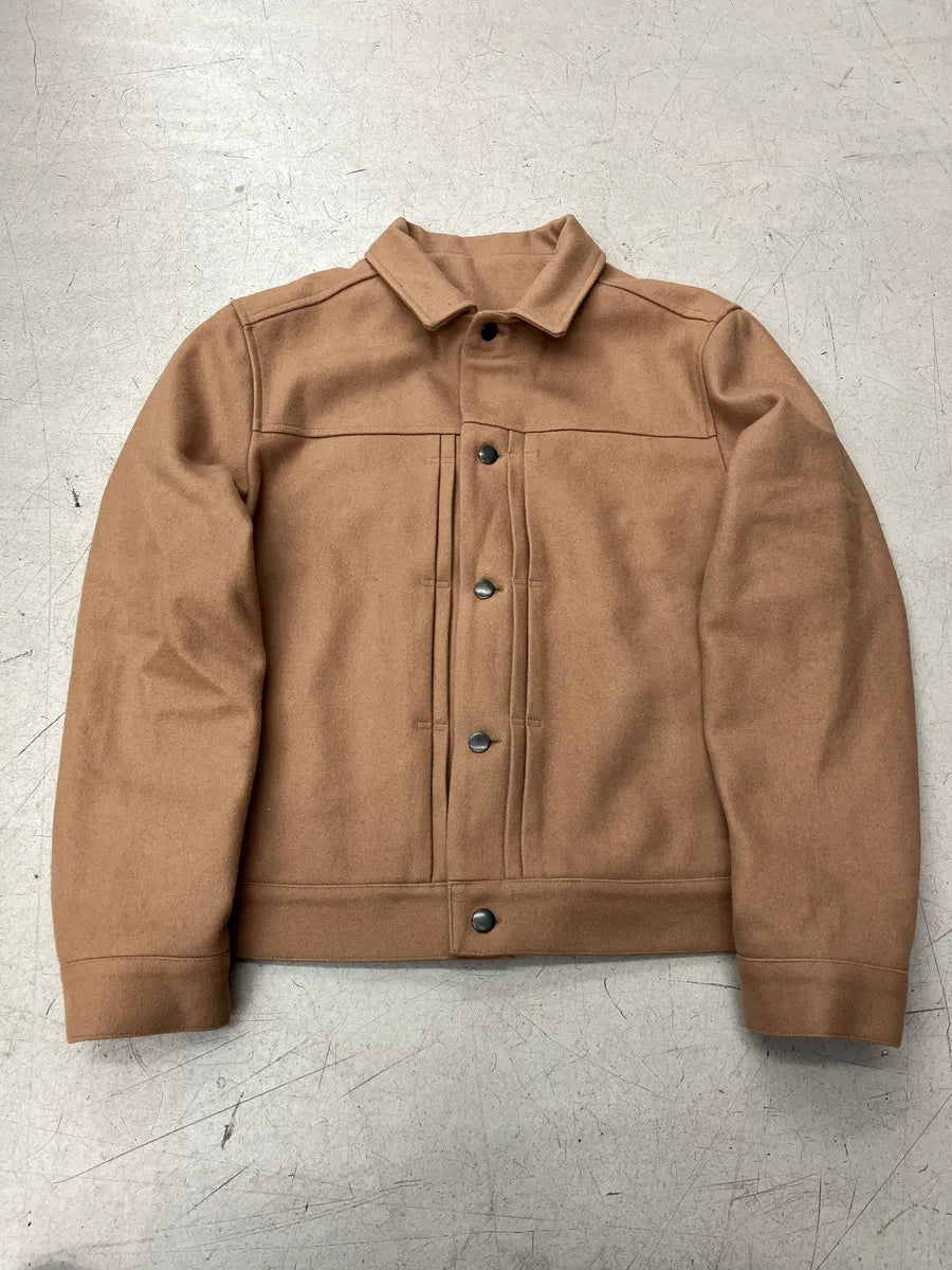Harmony Trucker Camel Wool Jacket VyFhRhOY 3