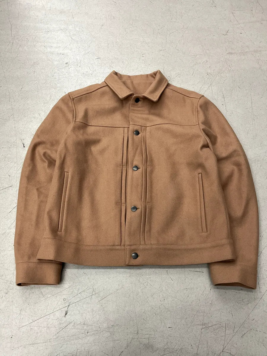 Harmony Trucker Camel Wool Jacket VyFhRhOY 2