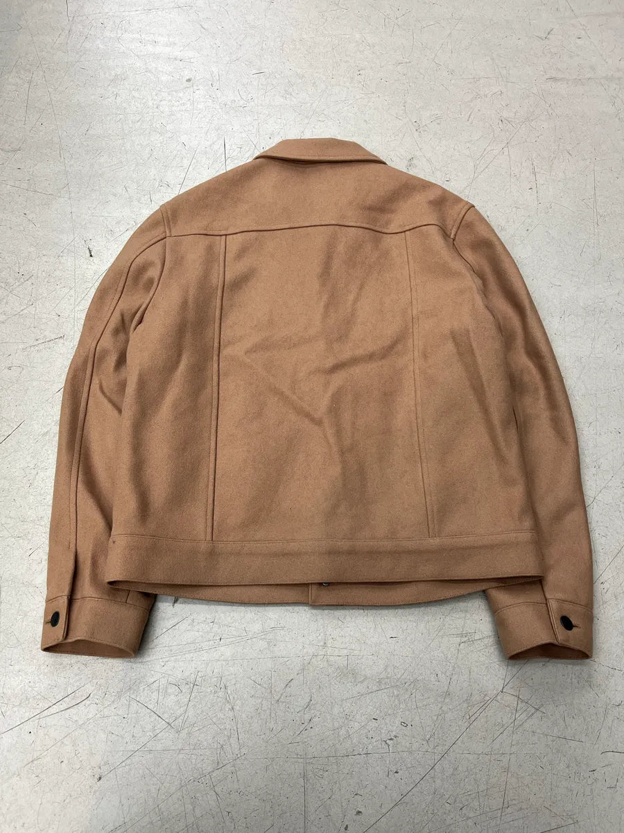 Harmony Trucker Camel Wool Jacket VyFhRhOY 4