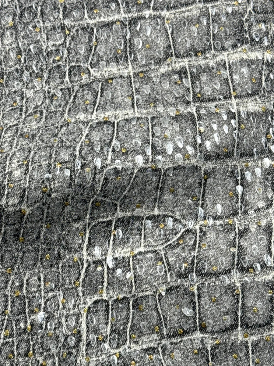 2000s Roberto Cavalli Grey Crocodile Effect Pants VzQNLaVX 10