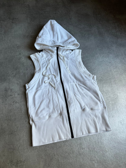 SS2020 Ann Demeulemeester White Hooded Sleeveless Sweater (XS) - 11