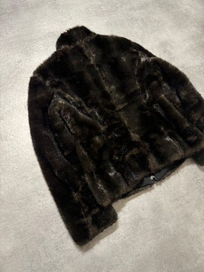 FW2010 Emporio Armani Black Faux Fur Jacket (XS/S) - 5