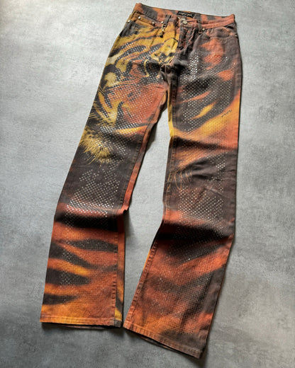 FW2000 Roberto Cavalli Savage Tiger Pants (S) - 2