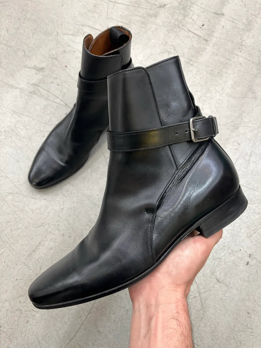 Givenchy Black Leather Ankle Strap Jodhpur Boots WEHZZprs 0