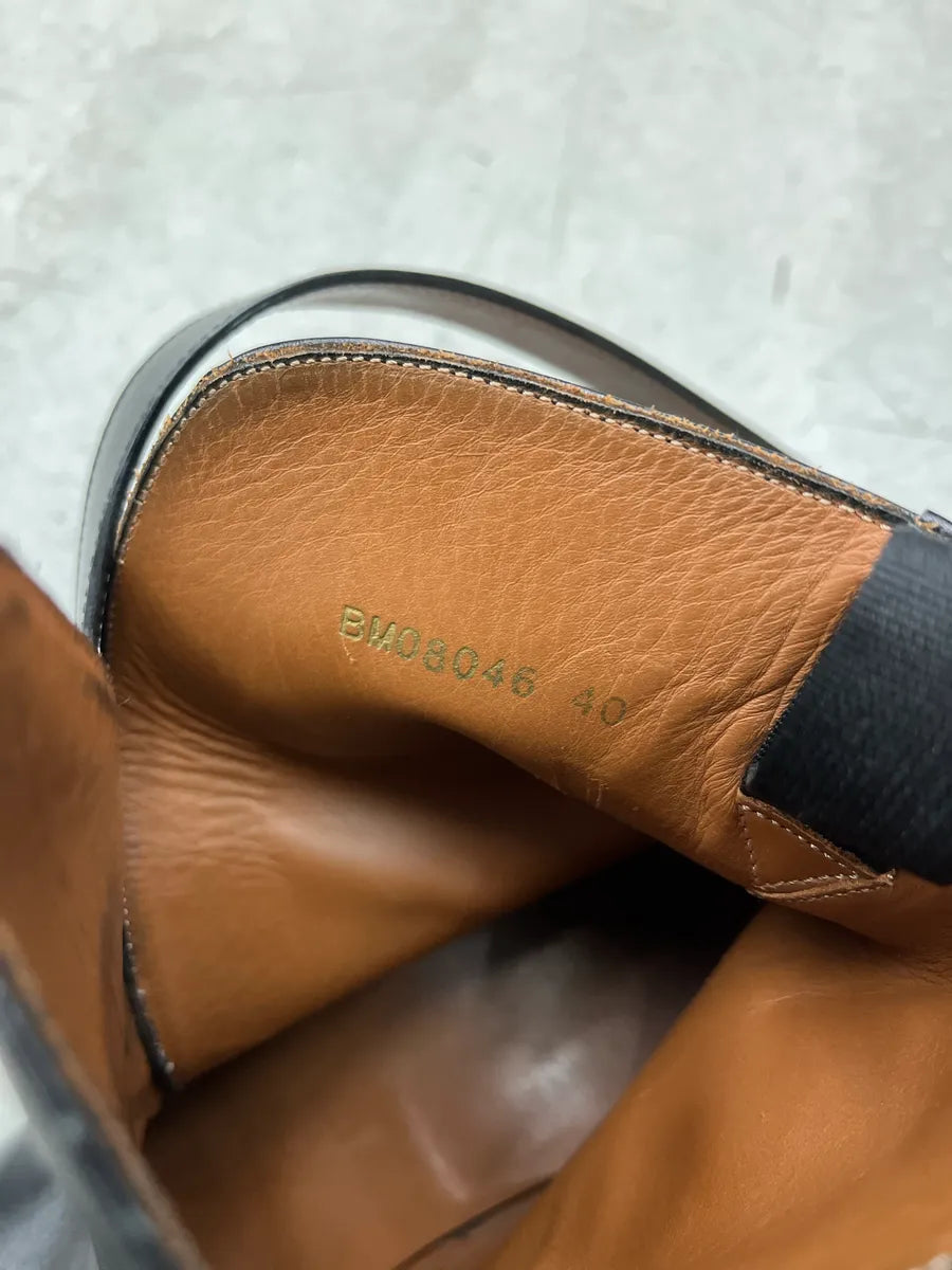 Givenchy Black Leather Ankle Strap Jodhpur Boots WEHZZprs 9