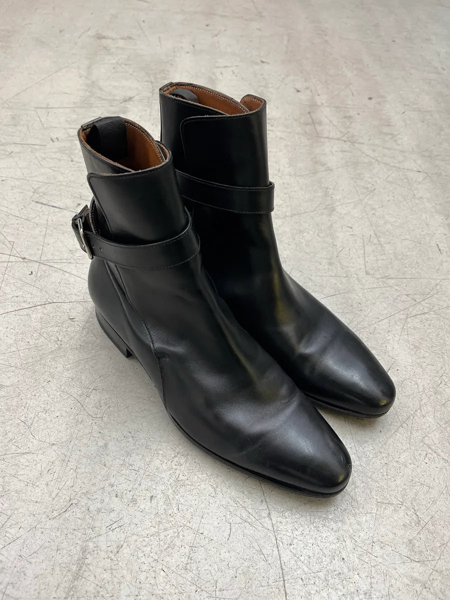 Givenchy Black Leather Ankle Strap Jodhpur Boots WEHZZprs 4