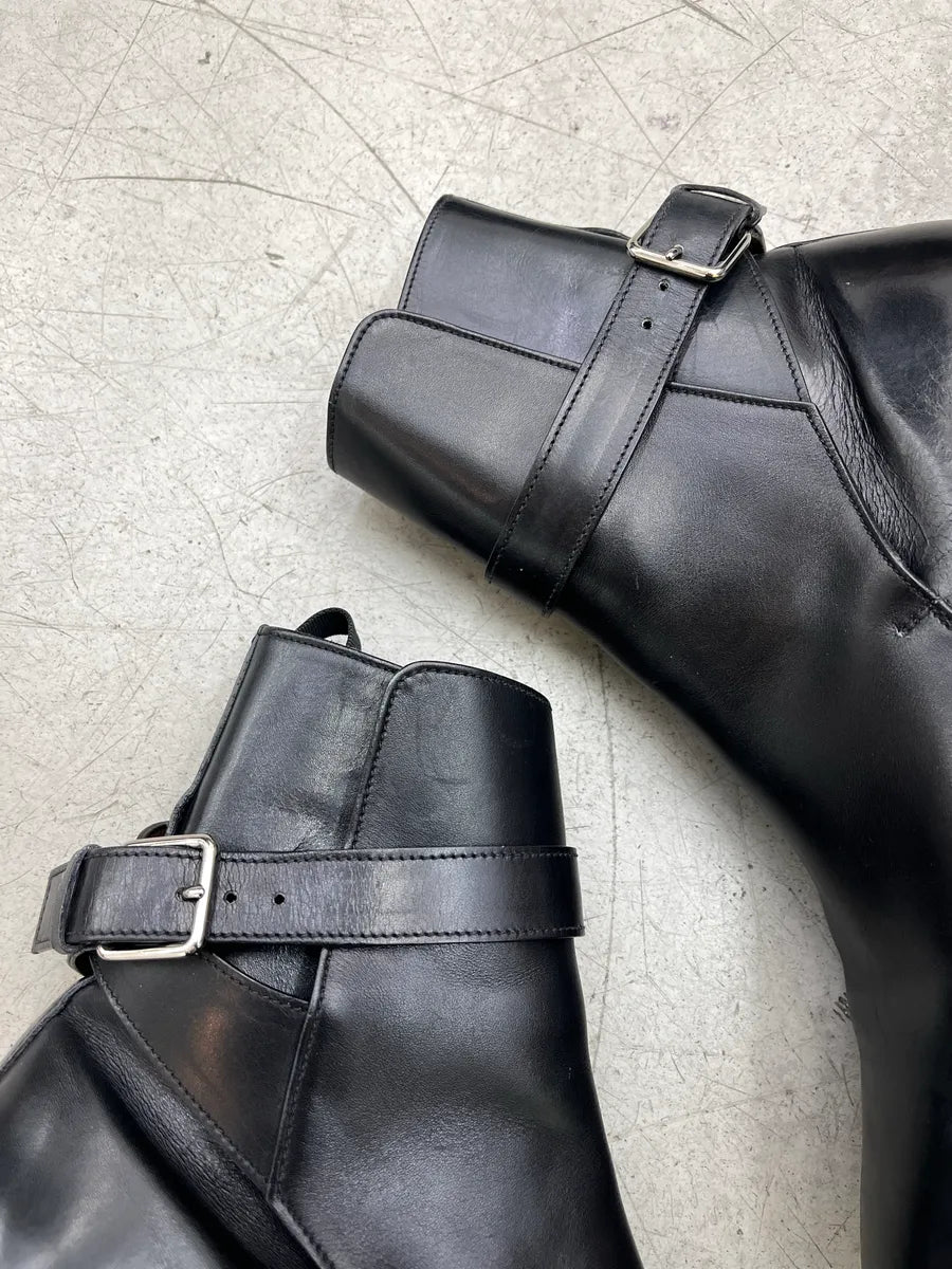 Givenchy Black Leather Ankle Strap Jodhpur Boots WEHZZprs 3