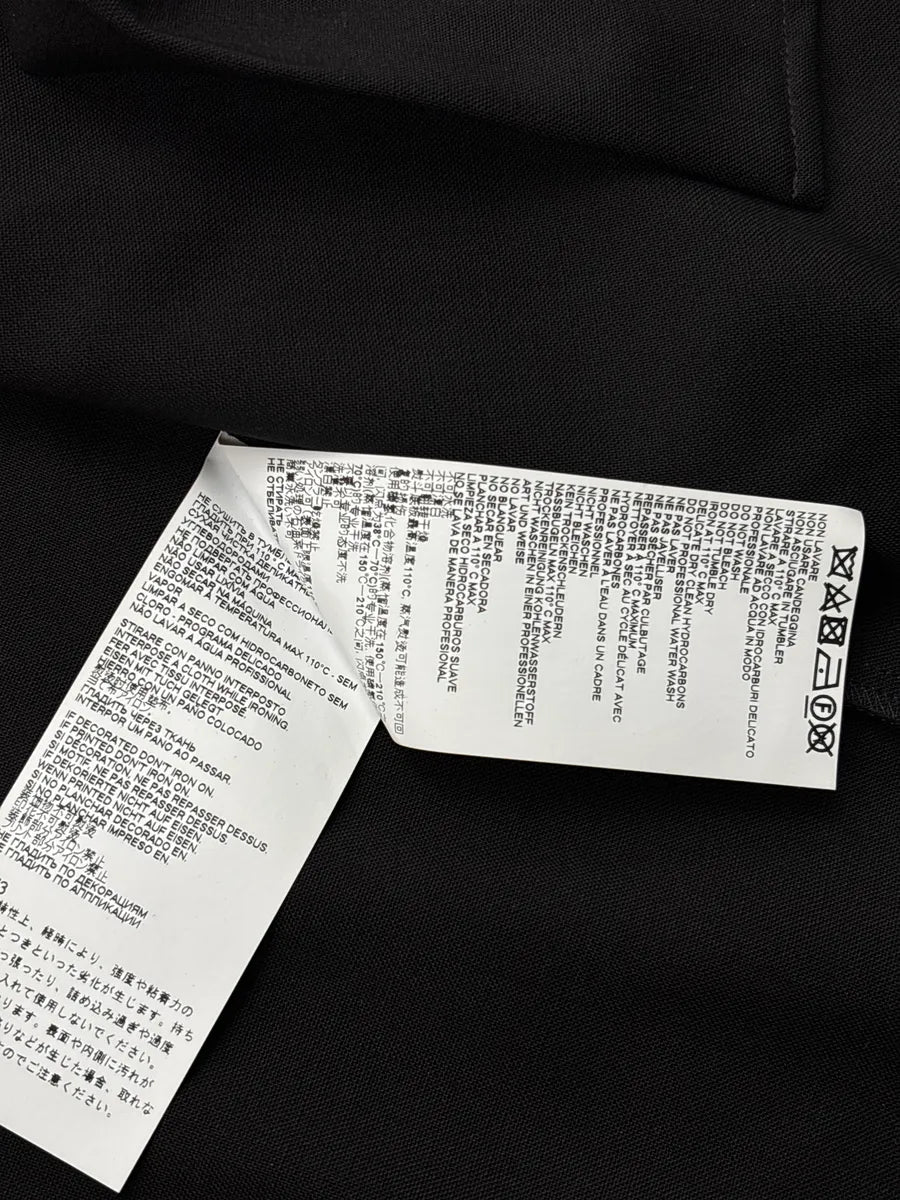 AW2019 MM6 Maison Margiela Black Glitter Logo Splatter Shirt WGHbLLTX 12
