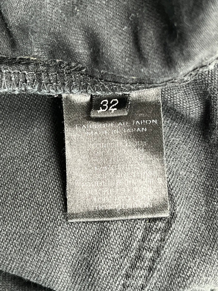 AW2015 Balmain Black Denim Biker Zip Pocket Jeans WJksimez 10