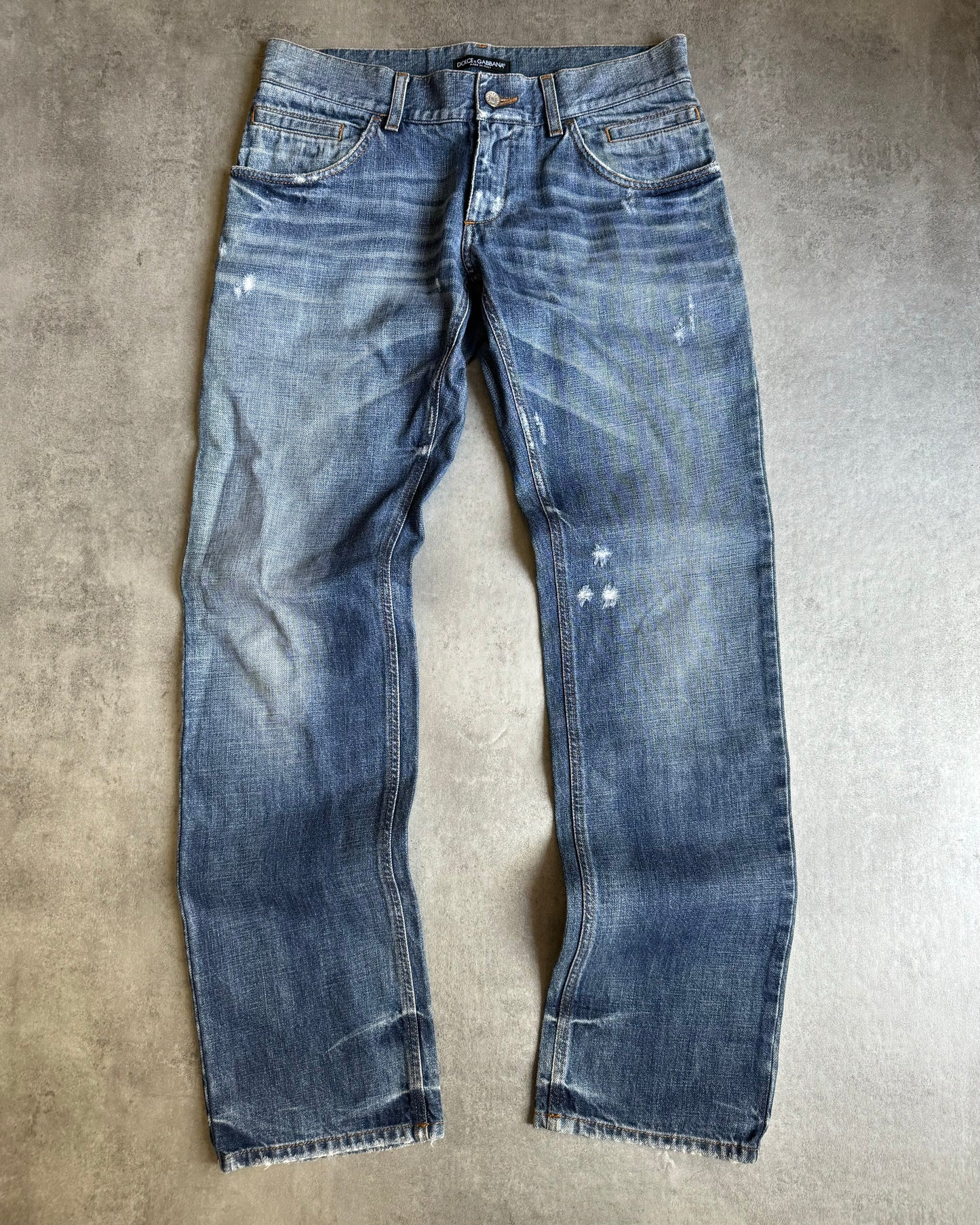 AW2006 Dolce & Gabbana Denim Italian Blue Jeans (M) - 1