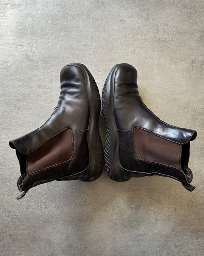 FW1999 Prada Brown Leather Boots (41) - 4