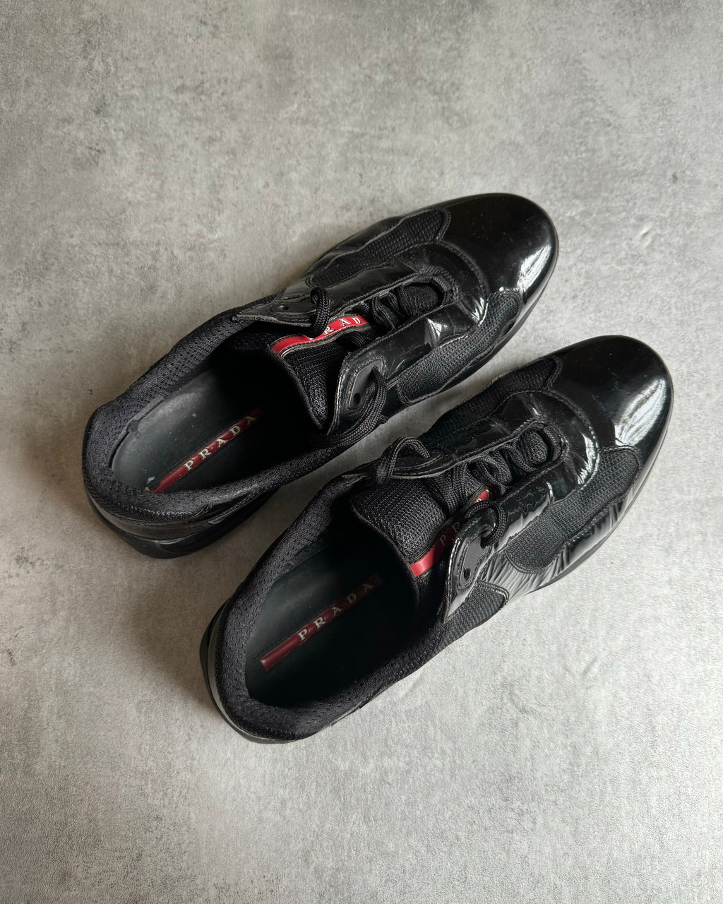 Prada America's Cup Black Satin Leather (44,5) - 8