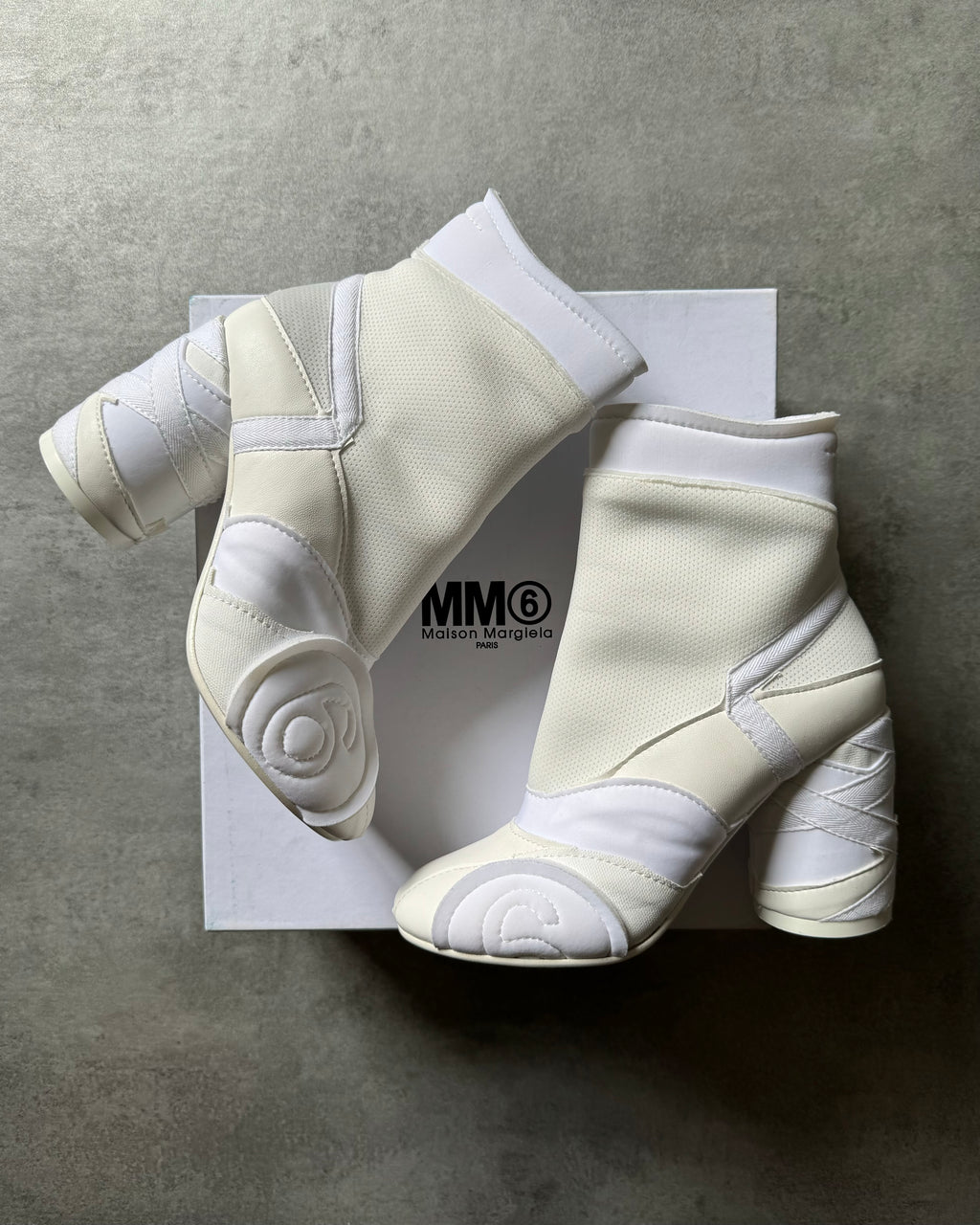 Maison Margiela MM6 White Racing Boots (38) - 1