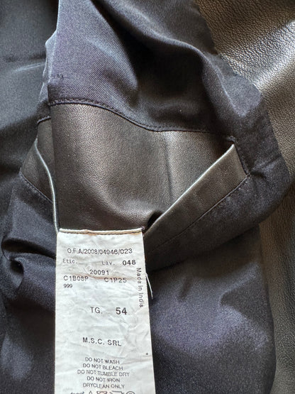 SS2009 Emporio Armani Black Pure Leather Jacket (L) - 4