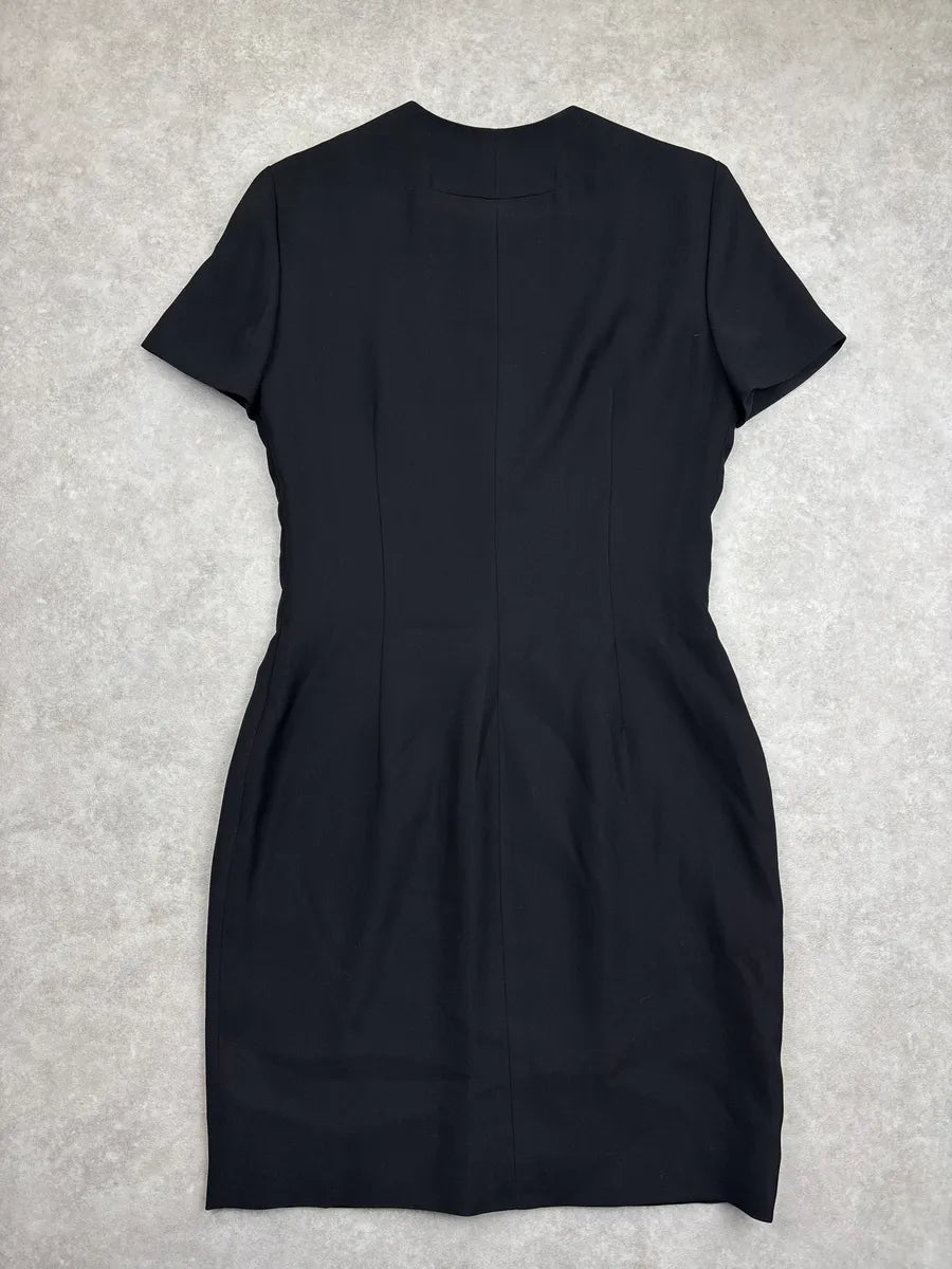 AW2011 Givenchy Black Eyelet Front Zip Dress by Riccardo Tisci WaaHTtyc 4