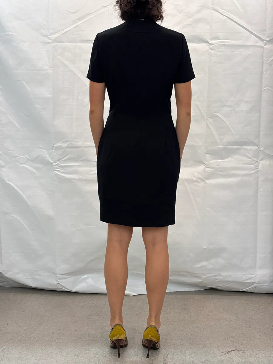 AW2011 Givenchy Black Eyelet Front Zip Dress by Riccardo Tisci WaaHTtyc 2