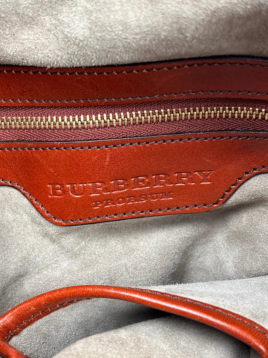 Burberry Prorsum Brown Python Snake Leather Drawstring Tote Totebag WbWzEcwD 22